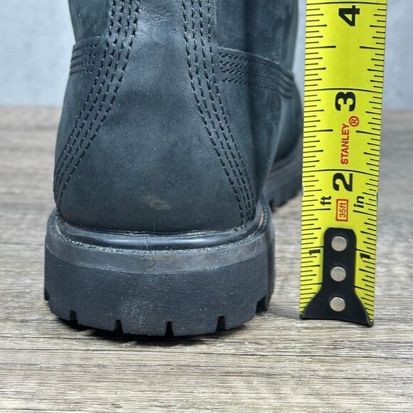 Timberland~Women's~Black Waterproof Nubuck 6” Premium(8658A) Boots~Size 7 - Picture 5 of 11